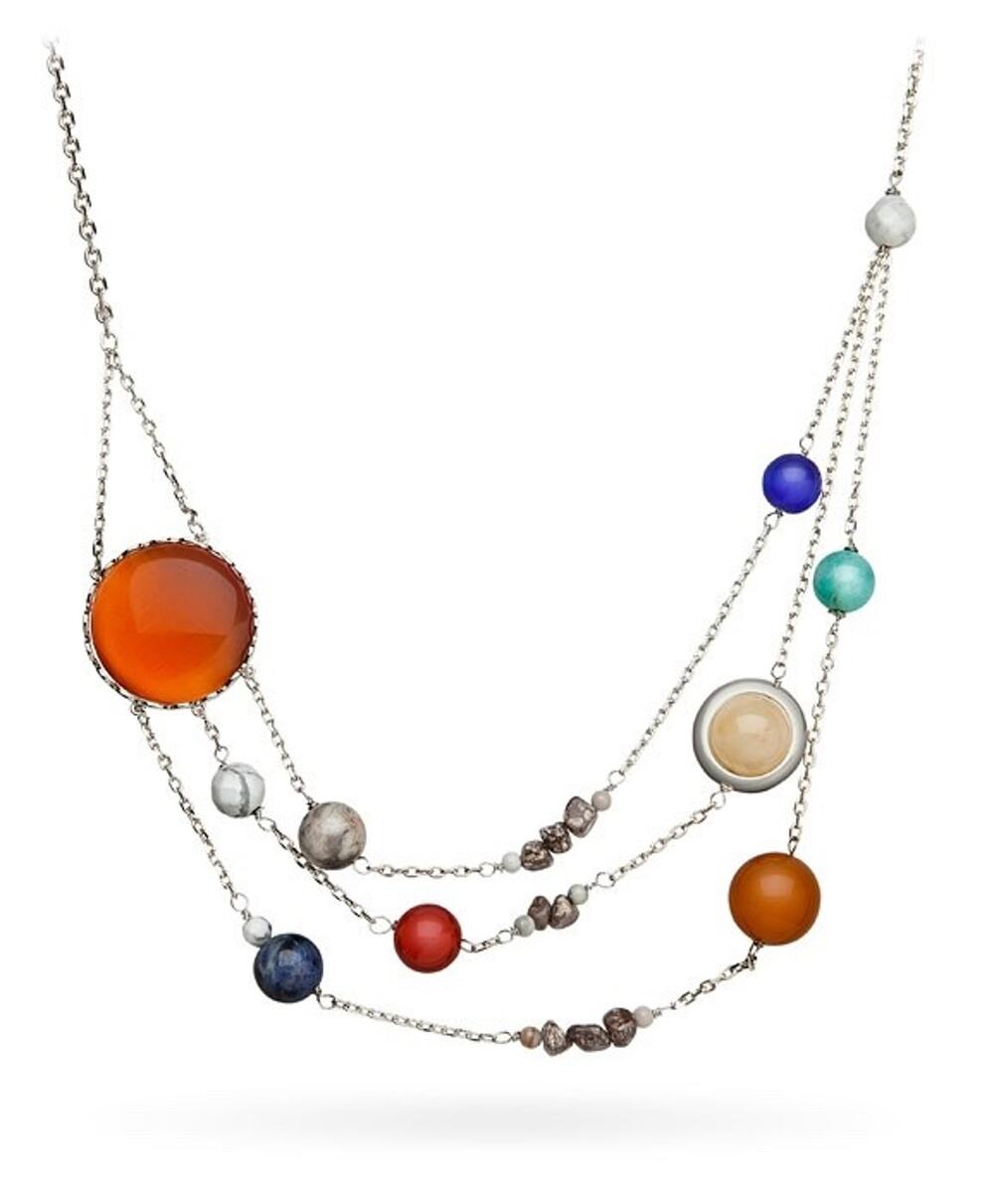 ThinkGeek Solar Orbit Necklace (3 Strand 12”) BRAND NEW IN BOX Exclusive Space